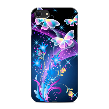 Силиконовый чехол на Iphone SE (2022) с принтом Бабочки