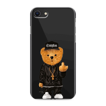 Силиконовый чехол на Iphone SE (2022) с принтом Мишка
