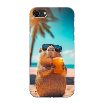 Силиконовый чехол на Iphone SE (2022) с принтом Капибара