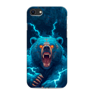 Силиконовый чехол на Iphone SE (2022) с принтом Медведь