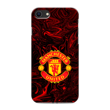 Силиконовый чехол на Iphone SE (2022) с принтом Manchester United Силиконовый чехол на Iphone SE (2022) с принтом Manchester United