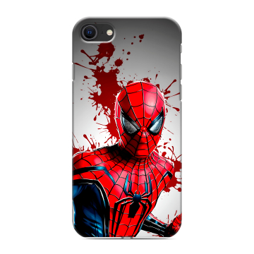 Силиконовый чехол на Iphone SE (2022) с принтом Spiderman Человек паук
