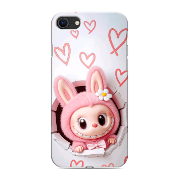 Силиконовый чехол на Iphone SE (2022) с принтом Labubu Лабубу