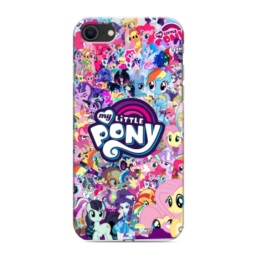 Силиконовый чехол на Iphone SE (2022) с принтом My little pony Дружба чудо