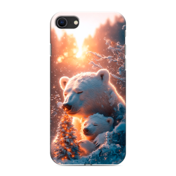 Силиконовый чехол на Iphone SE (2022) с принтом Новый год Силиконовый чехол на Iphone SE (2022) с принтом Новый год