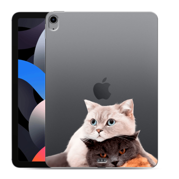 Силиконовый чехол на планшета Ipad Air (2022) с принтом Кошки