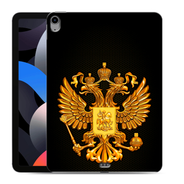 Силиконовый чехол на Ipad Air (2022) с принтом Герб России желтый Силиконовый чехол на Ipad Air (2022) с принтом Герб России желтый
