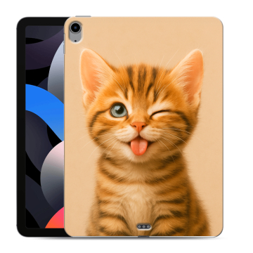 Силиконовый чехол на Ipad Air (2022) с принтом котенок