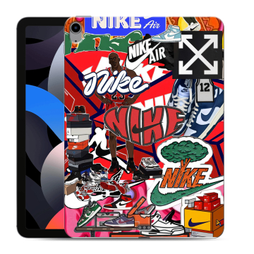 Силиконовый чехол на Ipad Air (2022) с принтом Найк Nike яркий