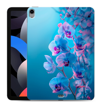 Силиконовый чехол на Ipad Air (2022) с принтом голубые орхидеи