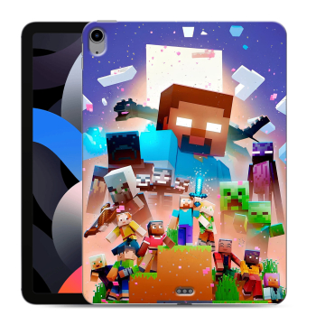 Силиконовый чехол на Ipad Air (2022) с принтом Майнкрафт Minecraft