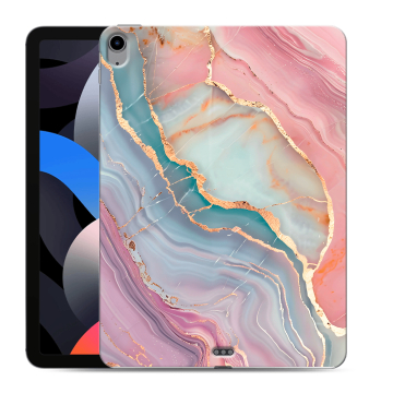 Силиконовый чехол на Ipad Air (2022) с принтом розовый мрамор Силиконовый чехол на Ipad Air (2022) с принтом розовый мрамор