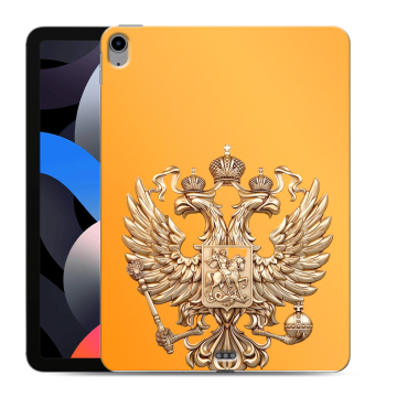 Силиконовый чехол на Ipad Air (2022) с принтом Герб Флаг России