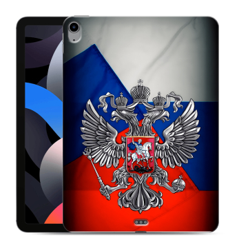 Силиконовый чехол на Ipad Air (2022) с принтом Флаг России Силиконовый чехол на Ipad Air (2022) с принтом Флаг России