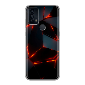 Силиконовый чехол на TCL 20B с принтом Яркие абстракции Силиконовый чехол на TCL 20B с принтом Яркие абстракции