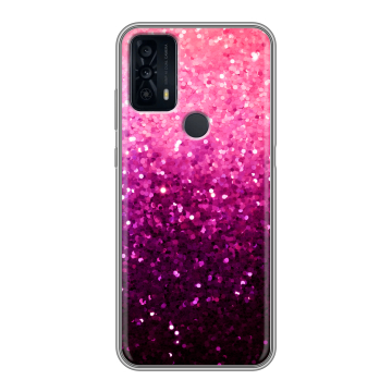 Силиконовый чехол на TCL 20B с принтом Блестки
