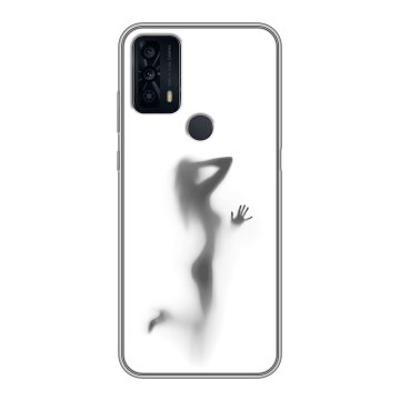 Силиконовый чехол на TCL 20B с принтом Силуэт Силиконовый чехол на TCL 20B с принтом Силуэт