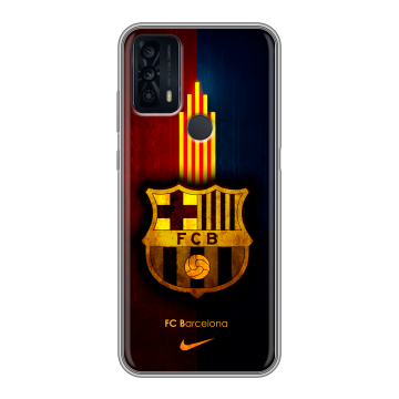 Силиконовый чехол на TCL 20B с принтом Барселона Barcelona Силиконовый чехол на TCL 20B с принтом Барселона Barcelona