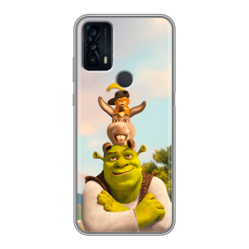 Силиконовый чехол на TCL 20B с принтом Шрек Shrek Силиконовый чехол на TCL 20B с принтом Шрек Shrek
