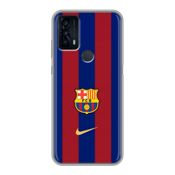 Силиконовый чехол на TCL 20B с принтом Барселона Barcelona