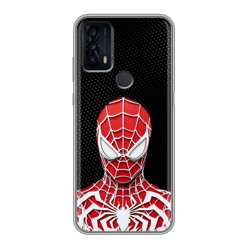 Силиконовый чехол на TCL 20B с принтом человек паук spiderman