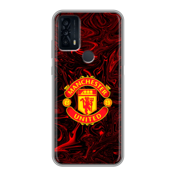 Силиконовый чехол на TCL 20B с принтом Manchester United Силиконовый чехол на TCL 20B с принтом Manchester United