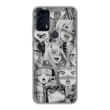 Силиконовый чехол на TCL 20B с принтом Ahegao Ахегао Аниме Силиконовый чехол на TCL 20B с принтом Ahegao Ахегао Аниме