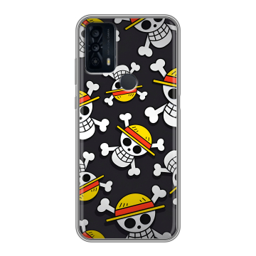 Силиконовый чехол на TCL 20B с принтом One Piece Ван Пис Силиконовый чехол на TCL 20B с принтом One Piece Ван Пис
