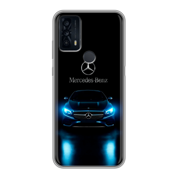 Силиконовый чехол на TCL 20B с принтом Mercedes Мерседес Силиконовый чехол на TCL 20B с принтом Mercedes Мерседес