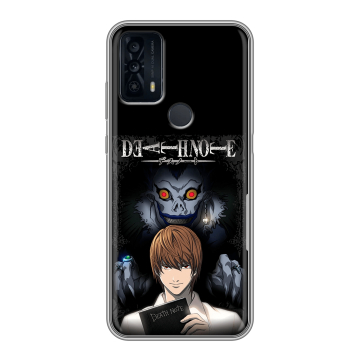 Силиконовый чехол на TCL 20B с принтом Death note Тетрадь смерти Силиконовый чехол на TCL 20B с принтом Death note Тетрадь смерти