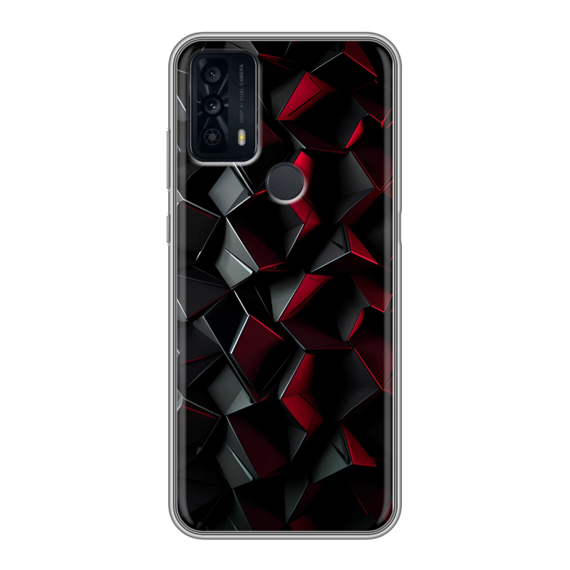 Силиконовый чехол на TCL 20B с принтом Абстракция Силиконовый чехол на TCL 20B с принтом Абстракция