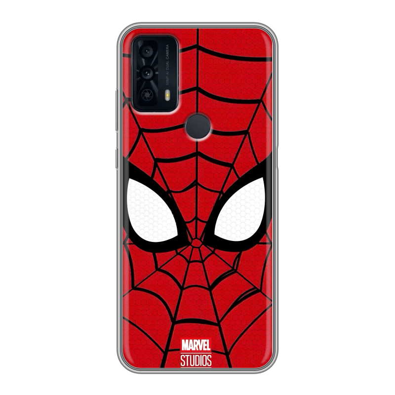 Силиконовый чехол на TCL 20B с принтом человек паук spiderman Силиконовый чехол на TCL 20B с принтом человек паук spiderman