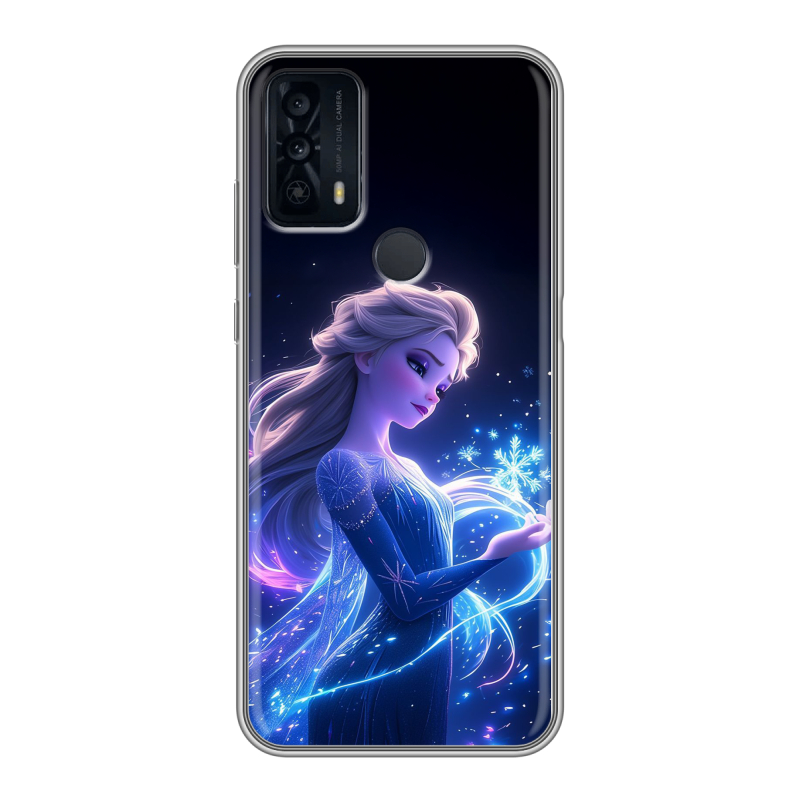 Силиконовый чехол на TCL 20B с принтом Холодное сердце Frozen Силиконовый чехол на TCL 20B с принтом Холодное сердце Frozen