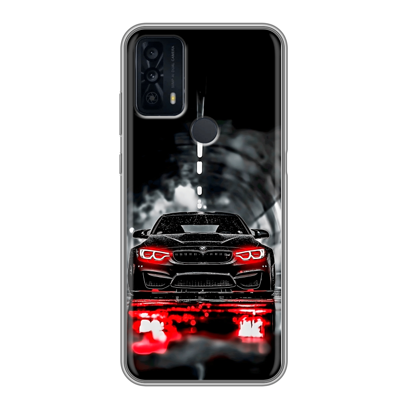 Силиконовый чехол на TCL 20B с принтом BMW БМВ Силиконовый чехол на TCL 20B с принтом BMW БМВ
