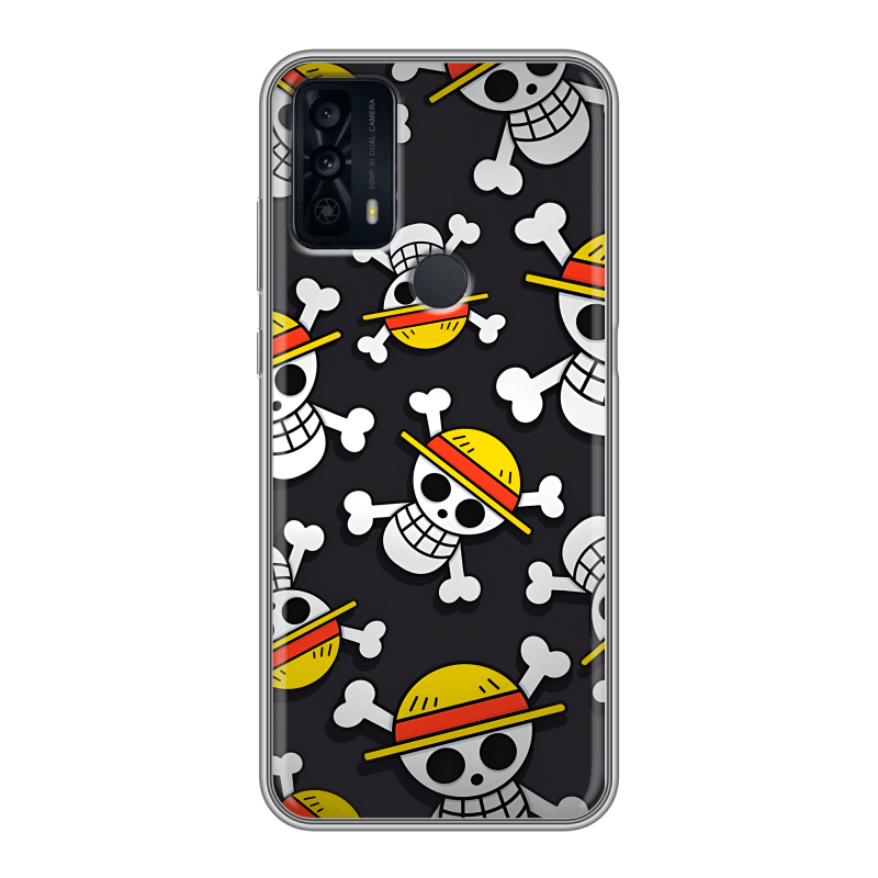 Силиконовый чехол на TCL 20B с принтом One Piece Ван Пис Силиконовый чехол на TCL 20B с принтом One Piece Ван Пис