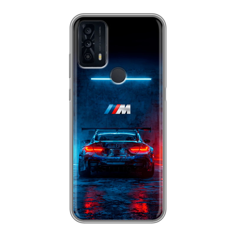 Силиконовый чехол на TCL 20B с принтом BMW БМВ Силиконовый чехол на TCL 20B с принтом BMW БМВ