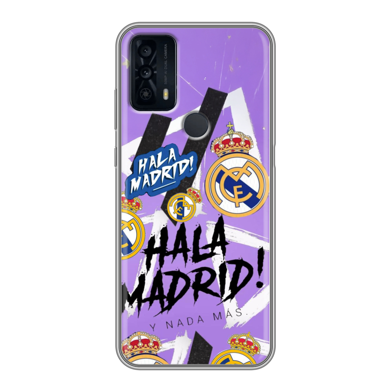 Силиконовый чехол на TCL 20B с принтом Real Madrid Реал Мадрид Силиконовый чехол на TCL 20B с принтом Real Madrid Реал Мадрид