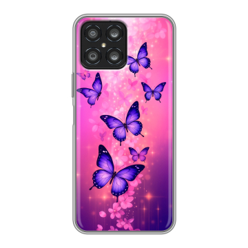 Силиконовый чехол на Huawei Honor X8 с принтом Бабочки Силиконовый чехол на Huawei Honor X8 с принтом Бабочки