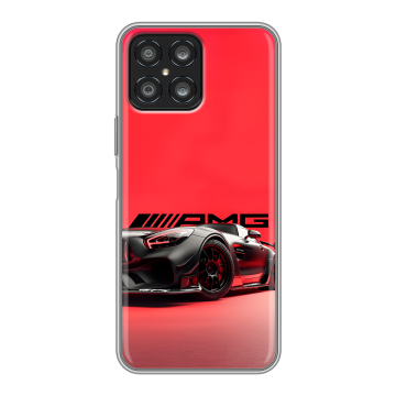 Силиконовый чехол на Huawei Honor X8 с принтом Мерседес Mercedes AMG Силиконовый чехол на Huawei Honor X8 с принтом Мерседес Mercedes AMG