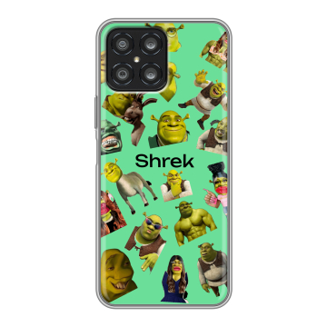 Силиконовый чехол на Huawei Honor X8 с принтом Шрек Shrek Силиконовый чехол на Huawei Honor X8 с принтом Шрек Shrek