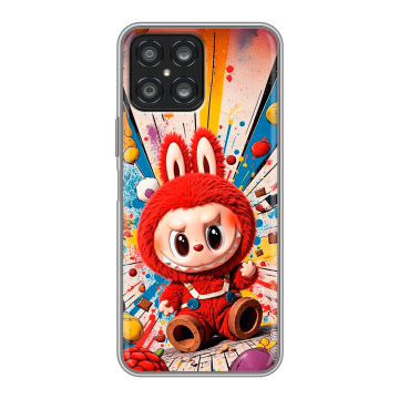 Силиконовый чехол на Huawei Honor X8 с принтом Labubu Лабубу Силиконовый чехол на Huawei Honor X8 с принтом Labubu Лабубу