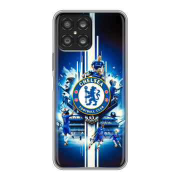 Силиконовый чехол на Huawei Honor X8 с принтом Chelsea Челси Силиконовый чехол на Huawei Honor X8 с принтом Chelsea Челси