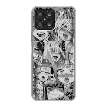 Силиконовый чехол на Huawei Honor X8 с принтом Ahegao Ахегао Аниме Силиконовый чехол на Huawei Honor X8 с принтом Ahegao Ахегао Аниме