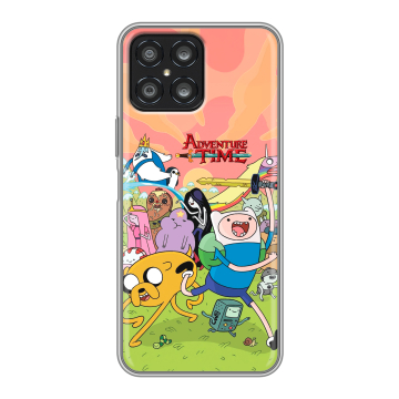 Силиконовый чехол на Huawei Honor X8 с принтом Adventure time Время приключений Силиконовый чехол на Huawei Honor X8 с принтом Adventure time Время приключений