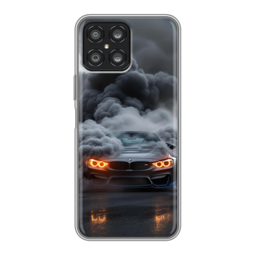 Силиконовый чехол на Huawei Honor X8 с принтом BMW БМВ