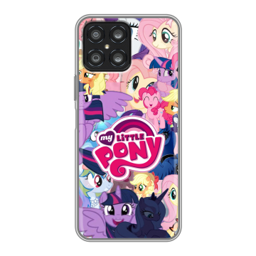 Силиконовый чехол на Huawei Honor X8 с принтом My little pony Дружба чудо Силиконовый чехол на Huawei Honor X8 с принтом My little pony Дружба чудо
