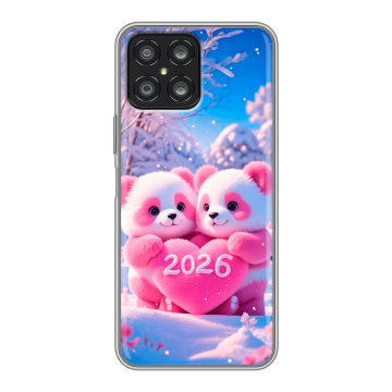 Силиконовый чехол на Huawei Honor X8 с принтом Новый год Силиконовый чехол на Huawei Honor X8 с принтом Новый год