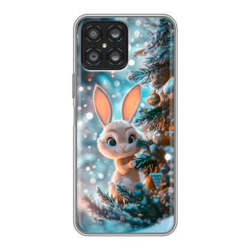Силиконовый чехол на Huawei Honor X8 с принтом Новый год