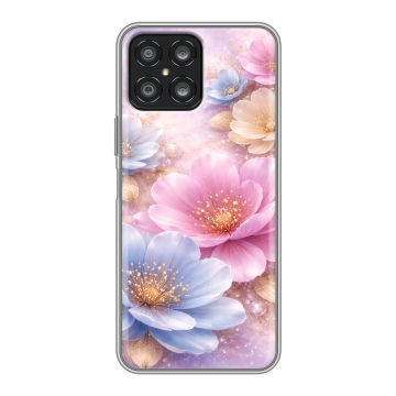 Силиконовый чехол на Huawei Honor X8 с принтом женский