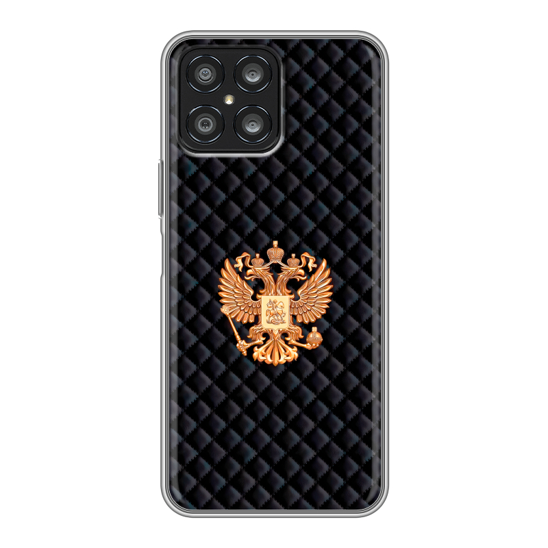 Силиконовый чехол на Huawei Honor X8 с принтом Герб России принт Силиконовый чехол на Huawei Honor X8 с принтом Герб России принт